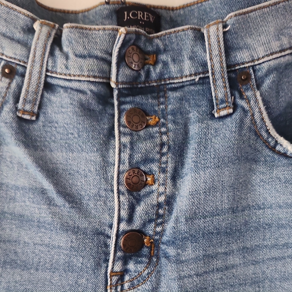 J. Crew Denim High Rise Skinny Jeans, Size 30 - Picture 3 of 7